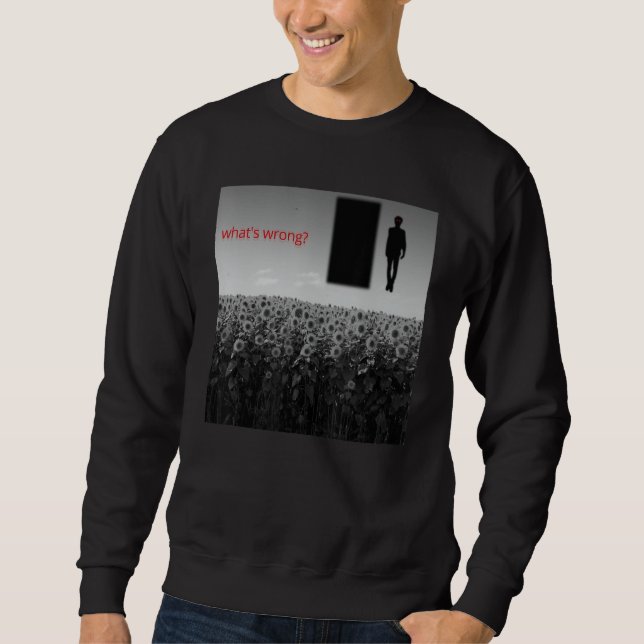 Weirdcore-Ästhetik Strangecore Creepy Shadow Drea Sweatshirt (Vorderseite)