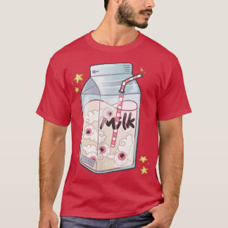 Weirdcore Ästhetische Augen Japanisch Milk Carton T-Shirt