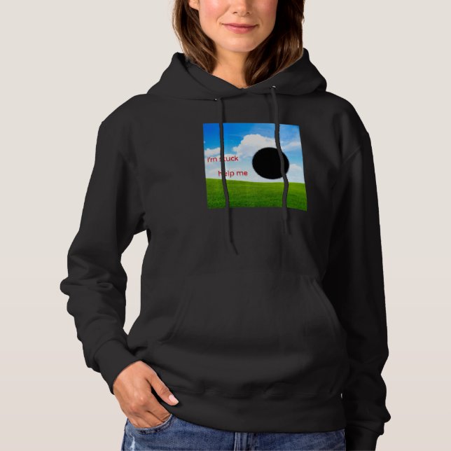 Weirdcore Ästhetische Dreamcore Oddcore Black Hole Hoodie (Vorderseite)