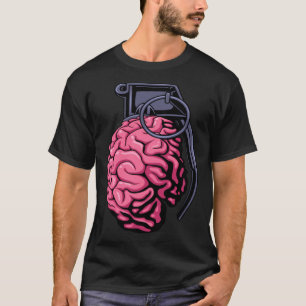 Weirdcore-Gehirn-Granate Surrealer Militärsoldat V T-Shirt