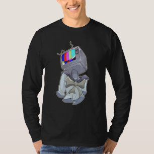 Weirdcore TV Head Ästhetik Dreamcore Cosplay Obje T-Shirt