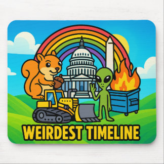 Weirdest Timeline Mousepad by Phil Elmore