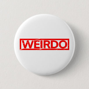 Weirdo Briefmarke Button