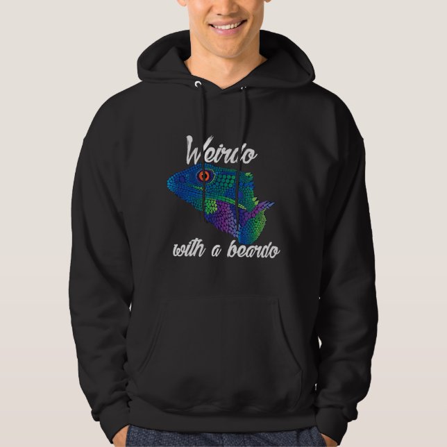 Weirdo mit einem bärtigen Drachen Hoodie (Vorderseite)