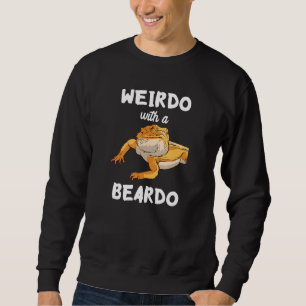 Weirdo mit einem bärtigen Drachen Reptilienechse Sweatshirt
