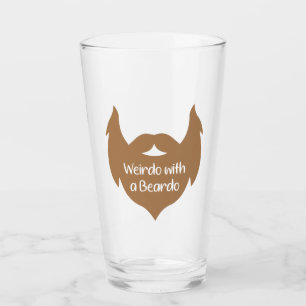 Weirdo mit einer Beardo-Tasse, Funny Mug, Bart Glas