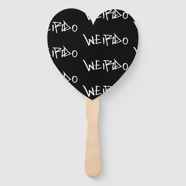 Weirdo Punk Style Weird Emo Goth Heavy Metal Fächer (Vorderseite)