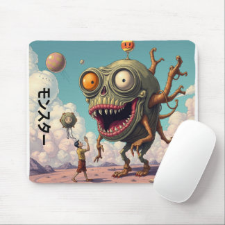 Weired monster from Japan Strange cartoon boys Mousepad