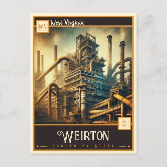 Weirton, West Virginia | VINTAG Postkarte (Vorderseite)