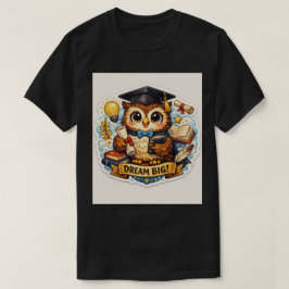 Weise Absolventeneule: Vibrantes Meilenstein-Errei T-Shirt