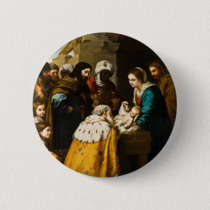 Weise-anwesende Jesus-Geschenke Button
