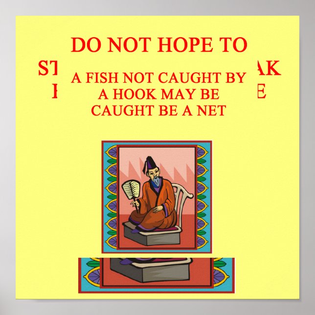 weise chinesisches Sprichwort, weise chinesisches  Poster (Vorne)