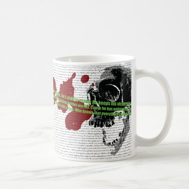 Weise der Kriegersgedichtverpackung herum Tasse (Rechts)