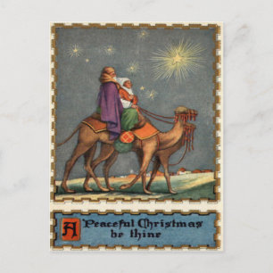 Weise folgen dem Stern zu Jesus Postkarte