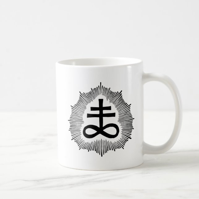 Weise Gilmores doppelte Brimstone Sigil Weiß-Tasse Kaffeetasse (Rechts)