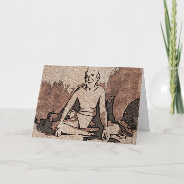 Weise Gruß-Karte Karte (Vorderseite)