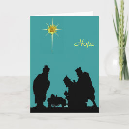 Weise-Hoffnungs-Weihnachtskarte Feiertagskarte