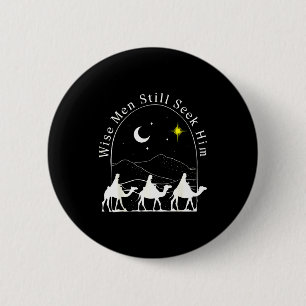 Weise Männer Christliches Weihnachten Jesus Geburt Button