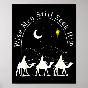 Weise Männer Christliches Weihnachten Jesus Geburt Poster