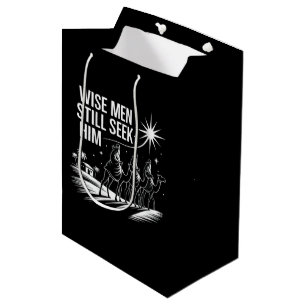 Weise Männer suchen ihn noch Christliches Weihnach Mittlere Geschenktüte