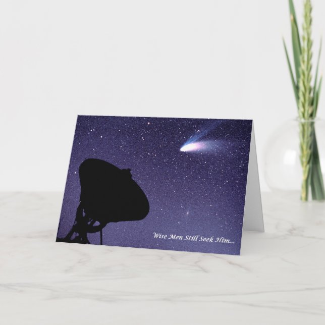 Weise Männer suchen ihn noch Feiertagskarte (Vorderseite)