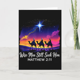 Weise Männer suchen ihn noch immer Jesus Glaube 3  Karte