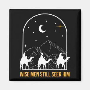Weise Männer suchen ihn noch Krippenszene Christli Magnet