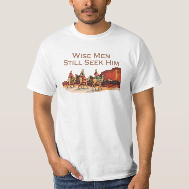 Weise Männer suchen ihn noch, Weihnachten T-Shirt (Vorderseite)
