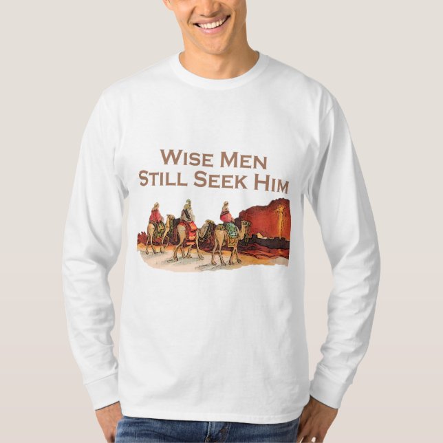 Weise Männer suchen ihn noch, Weihnachten T-Shirt (Vorderseite)