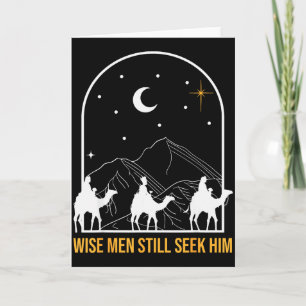 Weise Männer suchen ihn noch Weihnachtskrippe Chri Karte