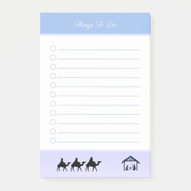 Weise Männer und Bethlehem Dinge zu tun Post-it Klebezettel (Vorderseite)