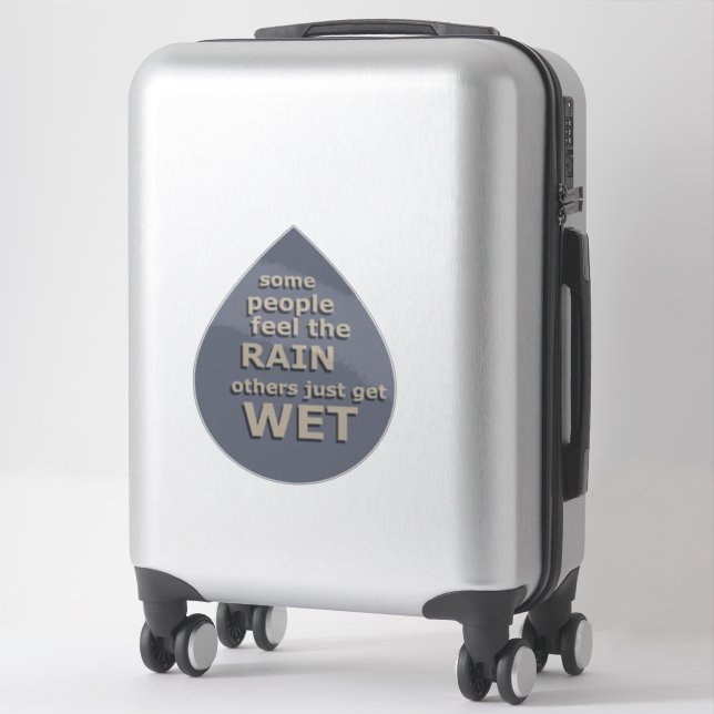 weise Sprichwort über das Leben Aufkleber (Koffer)