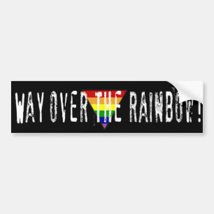 Weise über dem Regenbogen! Autoaufkleber