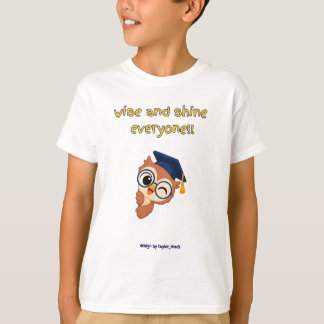 WEISE UND LEUCHTE JEDEM weißen zwinkernden Eulen-J T-Shirt