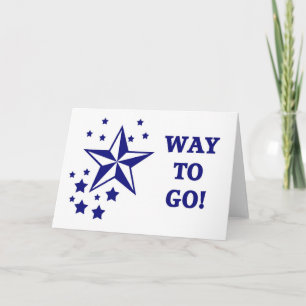 Weise zu gehen! Angestellt-Karte Karte