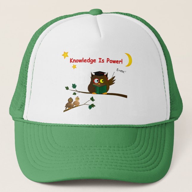 Weisen Owl lehren Truckerkappe (Vorderseite)