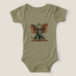 Weiser Baby-Elefant