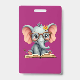 Weiser Baby-Elefant Ausweis