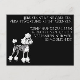 Weiser moderner Deutsche Dogge Postkarte