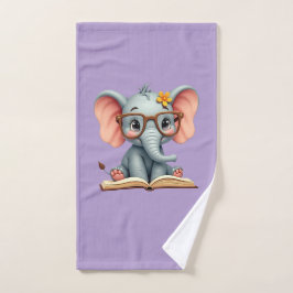 Weises Baby-Elefant Handtuch
