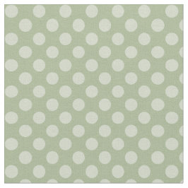 Weises Grün-Tupfen-Gewebe Stoff