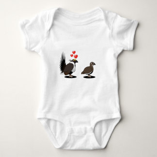 Weises Waldhuhn-Liebe Baby Strampler