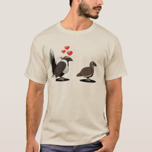 Weises Waldhuhn-Liebe T-Shirt