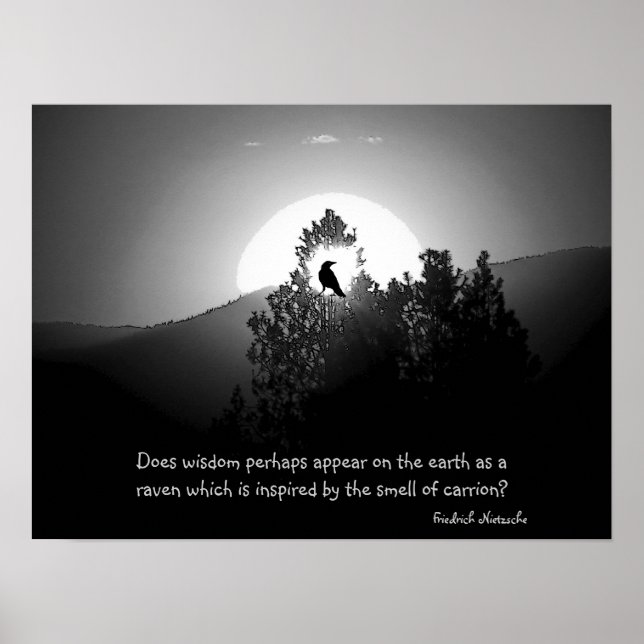 Weisheit als Raven Poster (Vorne)