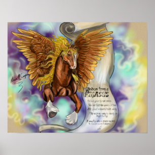 Weisheit aus dem Pegasus, Plakatdruck Poster