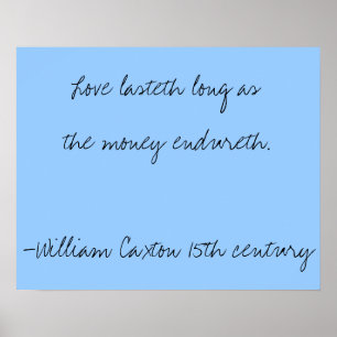 Weisheit des 15. Jahrhunderts - Liebe Poster