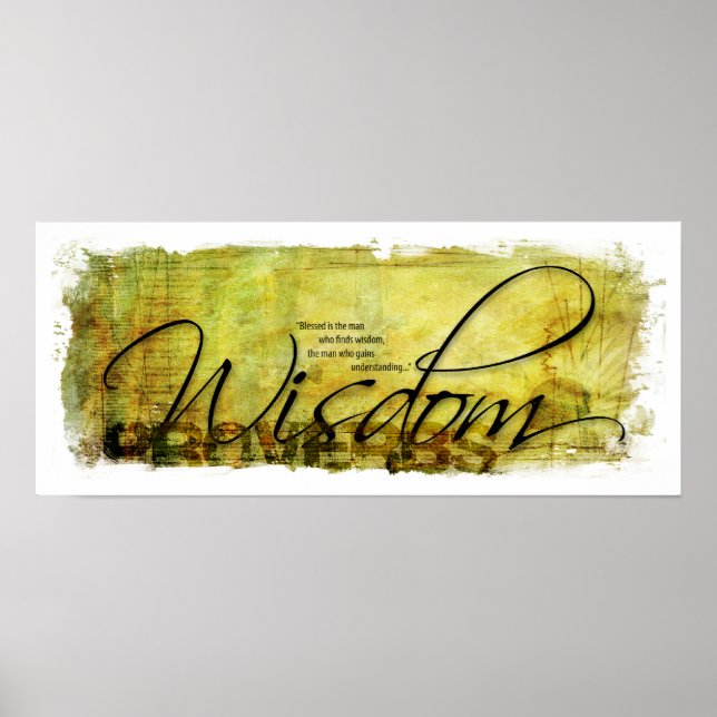Weisheit des Sprichworts Poster (Vorne)