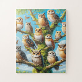 Weisheit des Wald-Owl-Puzzles Puzzle