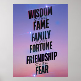 Weisheit Familienfreundschaft - Inspiration Poster
