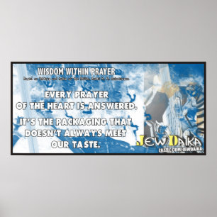 Weisheit im Gebet Poster